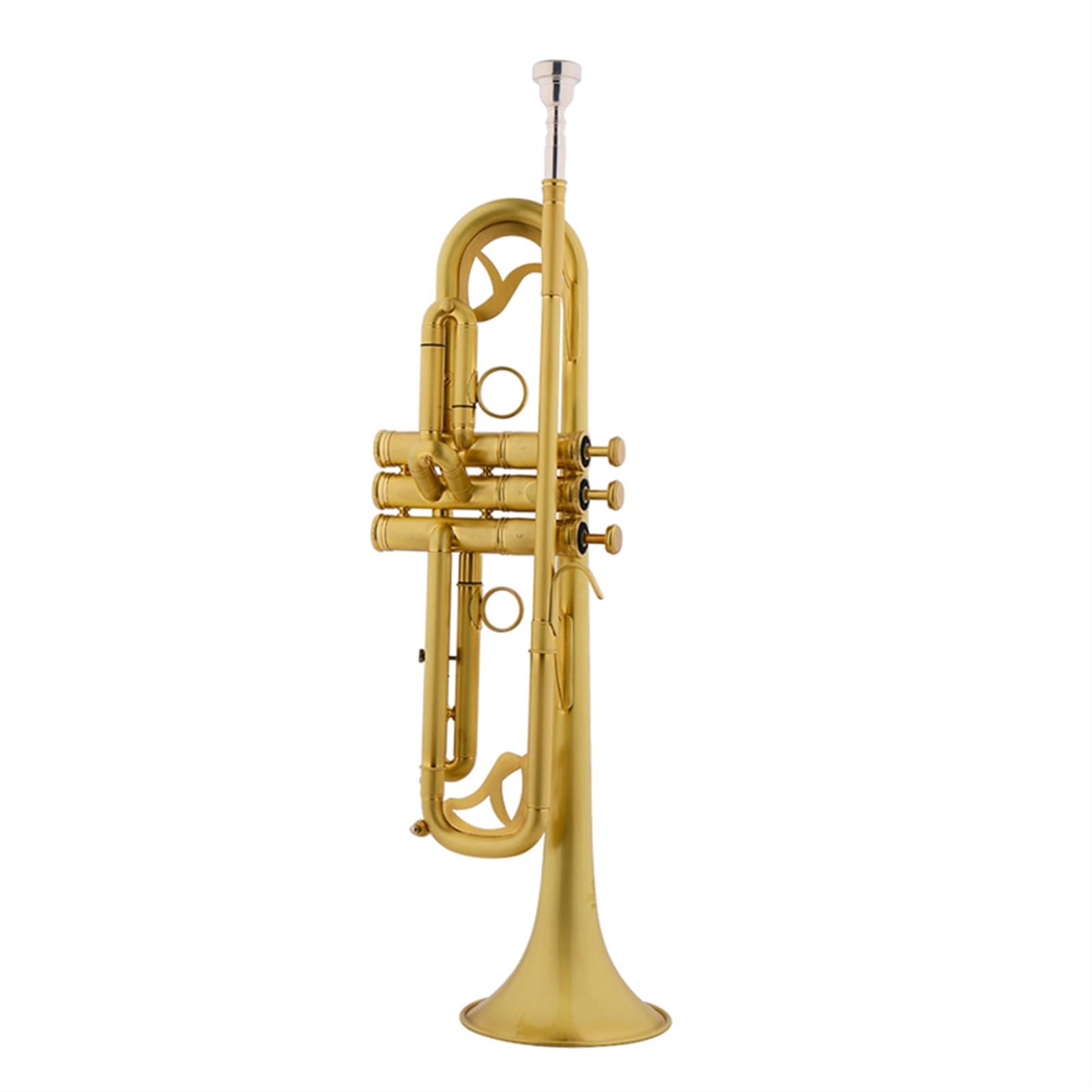 Tromba Strumento A Tromba Standard Tromba B Tono Piatto Laccato Oro Spazzolato Per Prestazioni Professionali