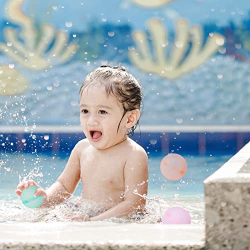 10 Pack Reusable Water Balloons Quick Fill For Water Fight Game, Magnetic Water Balloons For Kids, Silicone Refillable Water Bomb Splash Balls Self Sealing Summer Outdoor Pool Games #TOP5