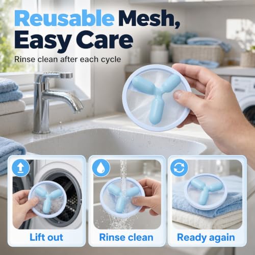 Image of Washing Machine Lint Catcher, 2026 New Floating Washer Filter (9)