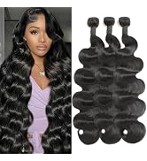 12A Body Wave Bundles Human Hair 18 20 22 Inch 100% Unprocessed Brazilian Virgin Body Wave Human ...