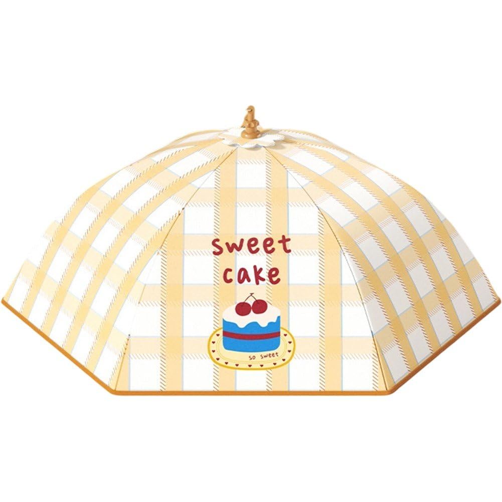 Sslvya Food Cover, Reusable Collapsible Dustproof Food Covers Tent Umbrella for Bbqs, Outdoors, Screen Tents, Parties Picnics, Fruit Cover