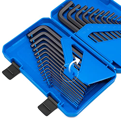 Inpower Allen Wrench Set, Sae And Metric Hex Key Set 30Pcs, Allen Key Set Tools With Storage Case For Hex Head Socket Screws. #TOP1