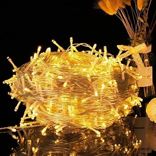 Image of Desidiya LED Rice Lights for Home Decoration String and Diwali Christmas Indoor Outdoor Decoration Wedding, 19 Meters Festive Decor Light (Warm White)