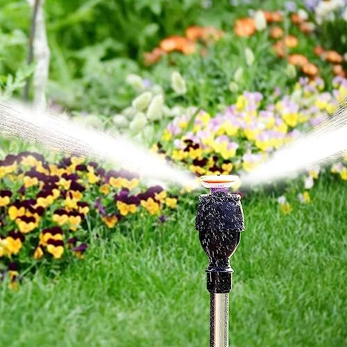 360 Degree Upgraded Automatic Rotating Tripod Sprinkler, Stainless Steel Rotary Irrigation Tripod Telescopic Support Sprinkler, Watering Sprinklers For Lawn Yard Garden (Tripod Sprinkler) #TOP4