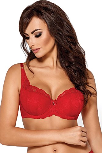 AVA Damen Bügel BH Dessous Spitze Balconette Regulierbar Gepolstert 1559 AVA Damen Bügel BH Dessous Spitze Balconette Regulierbar Gepolstert 1559