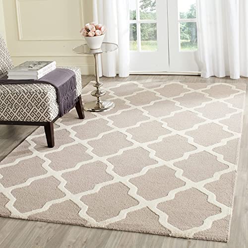Image of Hand Tufted Wool Carpets Anti Shedding Rug Modern Carpets for Living Room Size 9x12 Feet
