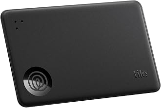 by Life360 Slim - Wallet Finder, Bluetooth Tracker and Item Locator for Luggage Tags, Passports and More. Both iOS and Android Compatible. Phone Finder. 1-Pack (Black)