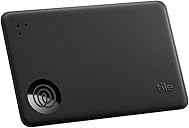 Tile by Life360 Slim - Wallet Finder, Bluetooth Tracker and Item Locator for Luggage Tags, Passports and More. Both iOS and Android Compatible. Phone Finder. 1-Pack (Black)
