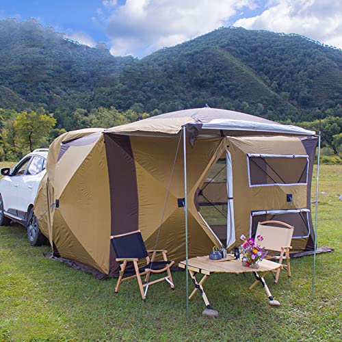 Tente de hayon de voiture avec auvent, extension de coffre de VUS, grand écran pour camping en plein air, installation facile et faible résistance au vent