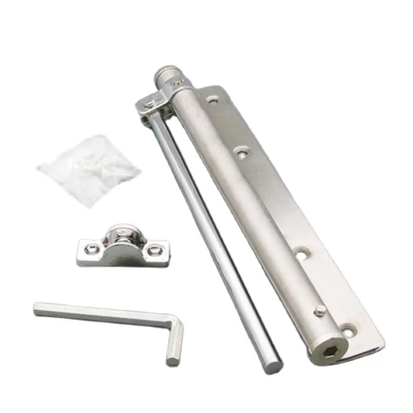 SWENEEN Stainless Steel Adjustable Paperback Automatic Household Hydraulic Buffer Is Not Positioning Door Closer Easy For Home Commercial Use,