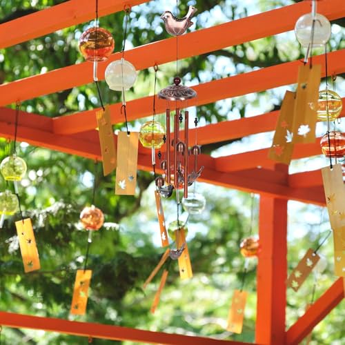 Carillon éolien métal résistant au design champêtre unique et durable - 6
