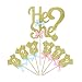 LIDAGO 25 Pack Glitter Gender Reveal Cupcake Toppers, Boy or Girl Baby Shower Party Cake Food Decoration Supplies(1 "he or she" and 24 baby clothes Cupcake Toppers).