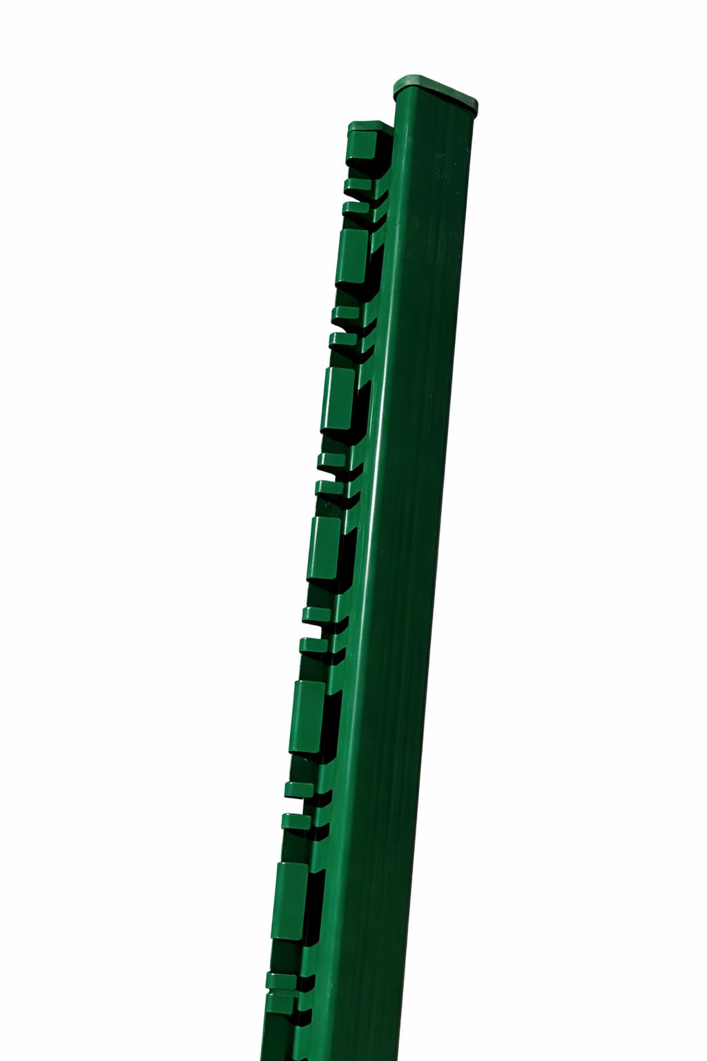 Poteaux de Clôture en Métal Vert à sceller en H 1m40 4 Pièces
