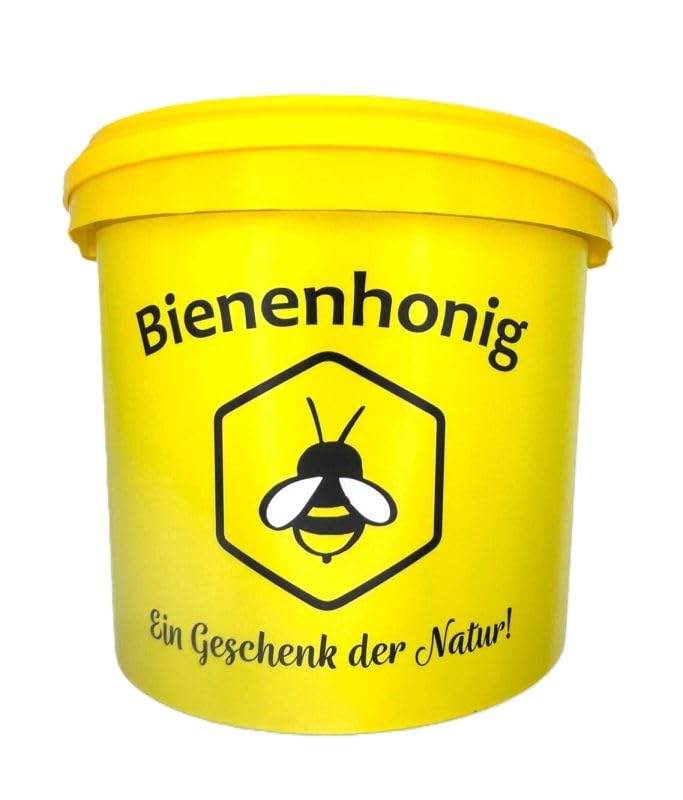 Joenos Bienenhonig, 4,5 kg, Naturhonig aus Europa, für Met-Herstellung und Süßen, im Eimer