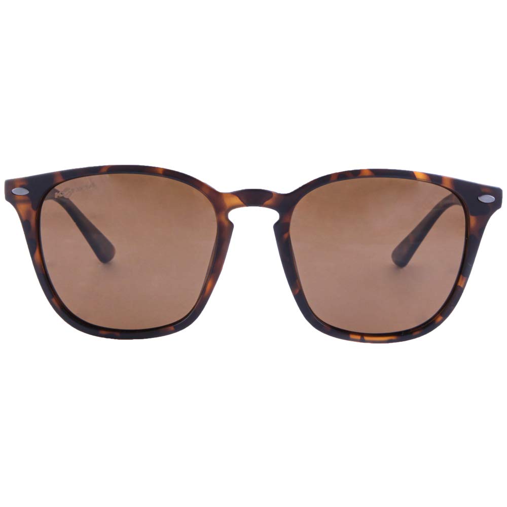 Korda Shoreditch Matt Schildpatt Sonnenbrille mit Braunen Polarisierten Gläsern, Stylische Angelbrille für Klare Sicht auf Wasseroberflächen und Fischbeobachtung