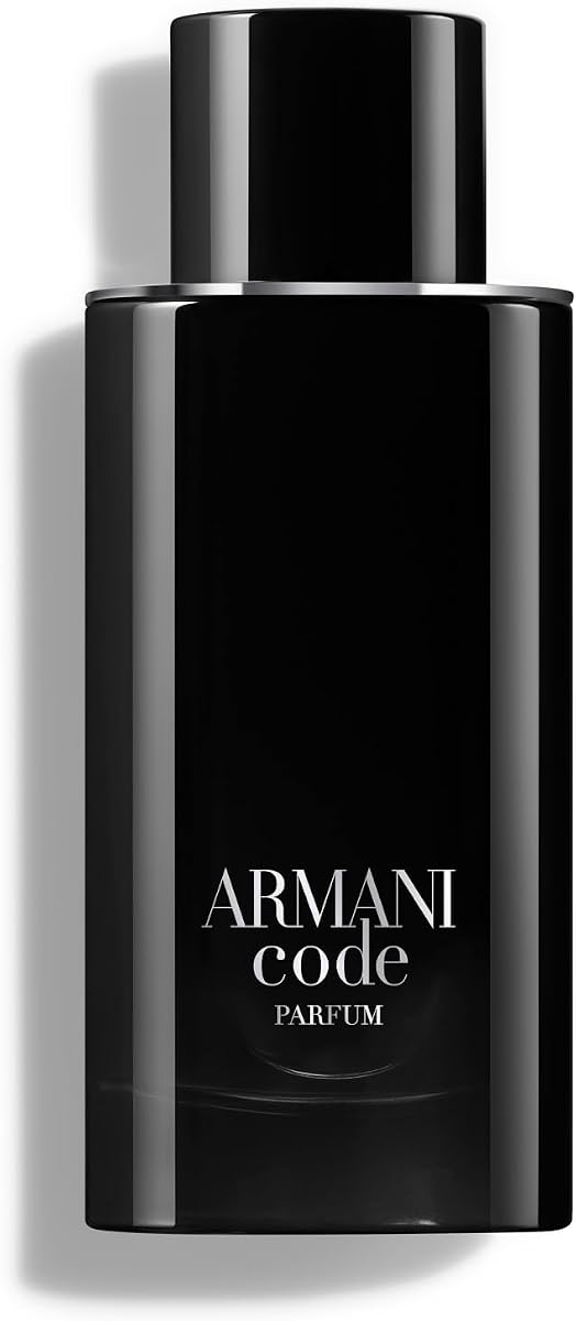 Armani Beauty Code Parfum - Colonia cálida y amaderada para hombres - Recargable | Fragancia con bergamota, salvia y haba tonka - Aroma duradero para hombre - Colonia masculina para uso diario - Recargable