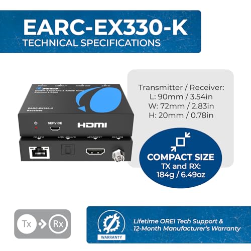 Bal&uacute;n extensor HDMI de audio digital por cable de red eARC y SPDIF 5