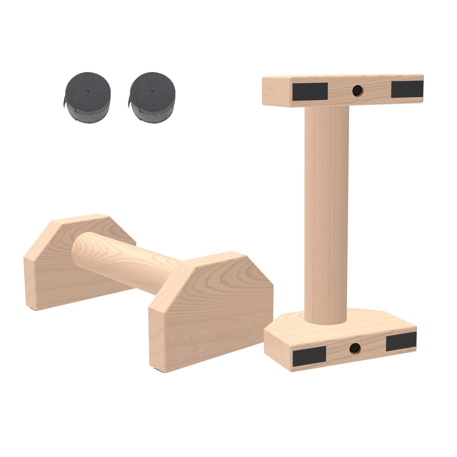Personalizado 2 peças fitness calisthenics equipamentos empilháveis de madeira p