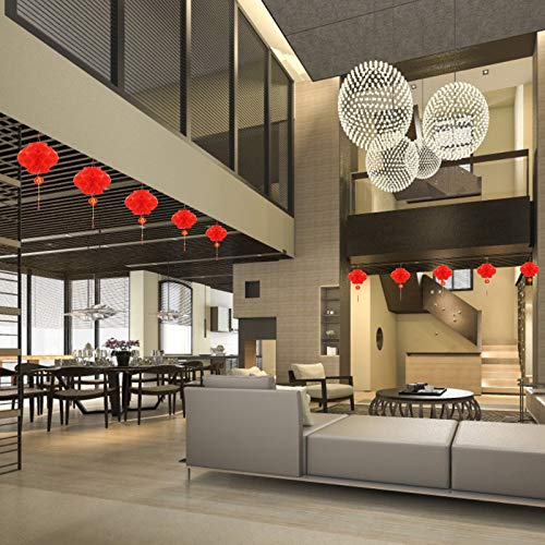 10 Pcs Chinese New Year Lanterns Red Lanterns Set Of 10 For Chinese Spring Festival Wedding Festival Restauran Party Decoration (20 Cm/7.9", 10 Pcs) #TOP7