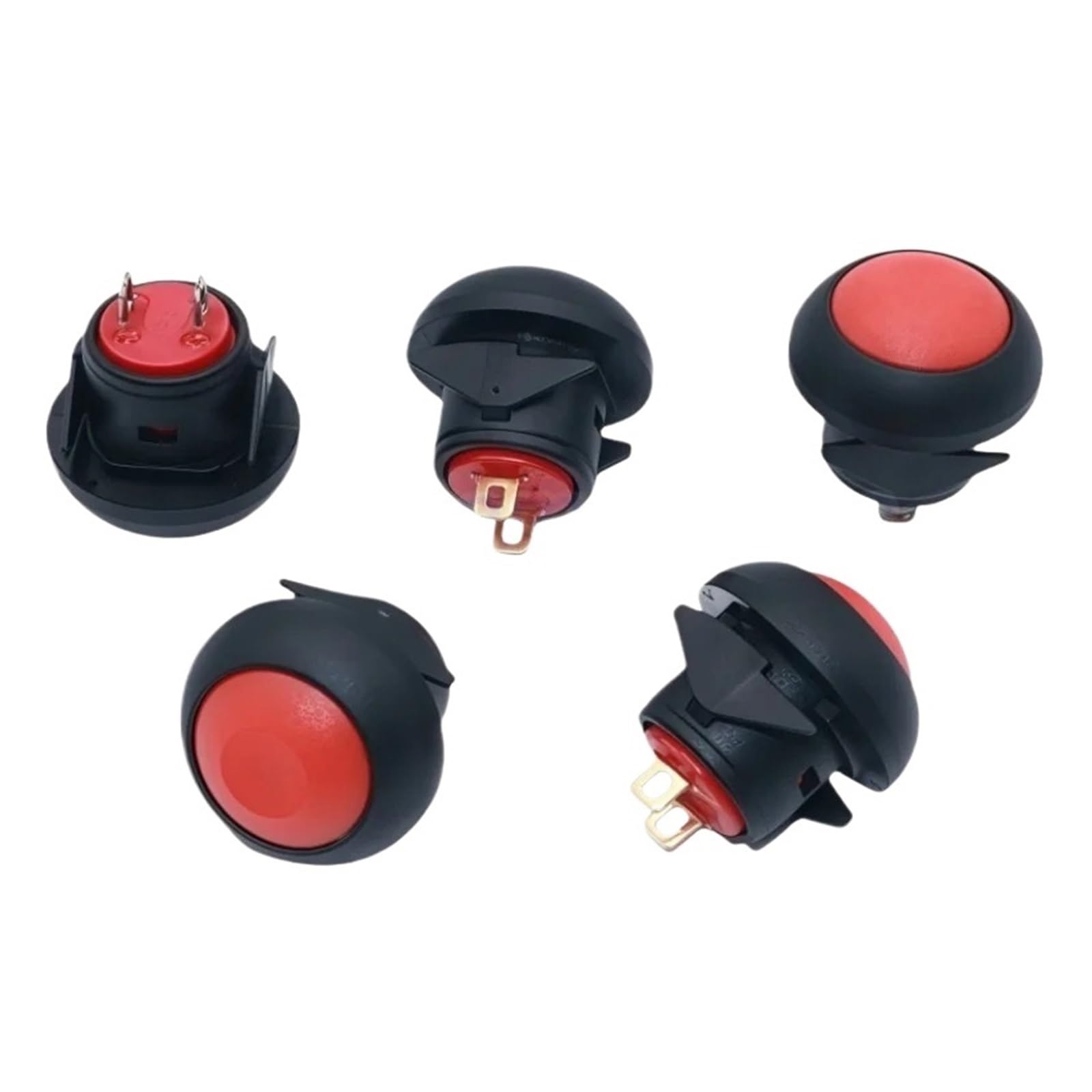 Bouton poussoir 12mm momentané étanche PAS6B1M1CES4-5 avec reset automatique