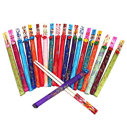 We pay your sales tax 20 Pairs Assorted Design Chinese Natural Wooden Disposable