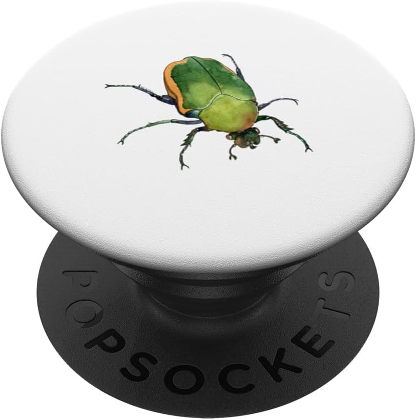 Figeater Beetle Green Fruit Fig Cotinis Mutabilis Scarab PopSockets Standard PopGrip