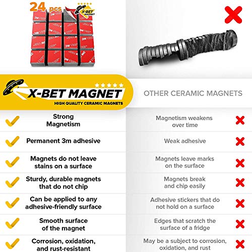 image for X-bet MAGNET Strong Magnets - Square Heavy Duty Adhesive Sticky Magnet