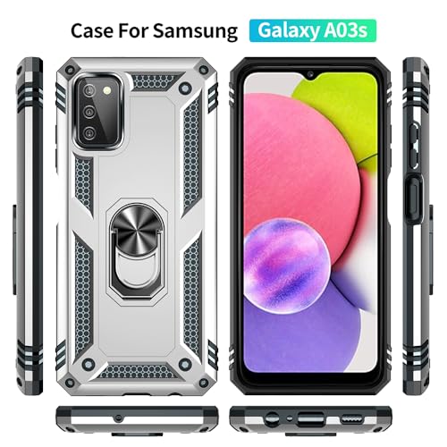 Coque Samsung A03s antichoc protection écran HD robuste argentée - 4