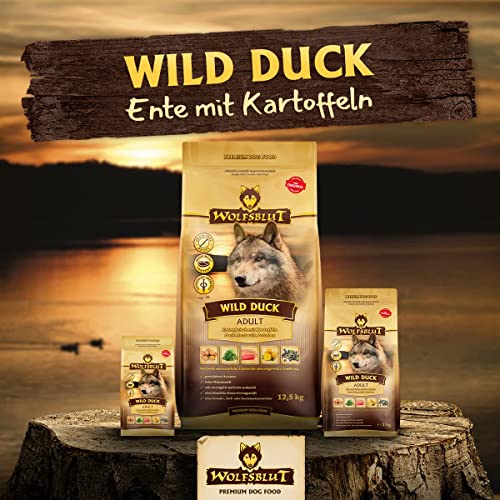 Hundetrockenfutter Wolfsblut Wild Duck Adult 4 x 2 kg