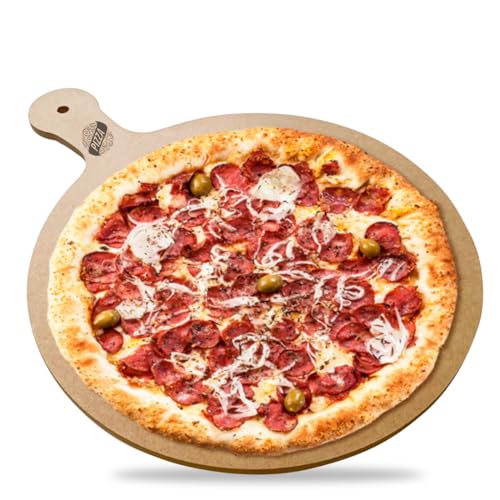 Enjoy Pá Pizza Montagem 40cm Redonda Madeira de Reflorestamento