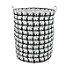 19.7" Large Laundry Hamper Bucket Waterproof Coating Cotton Laundry Basket Collapsible Washing Basket Cute Canvas Storage Basket Bin Home Nursery Toy Organizer (Polar Bear)
