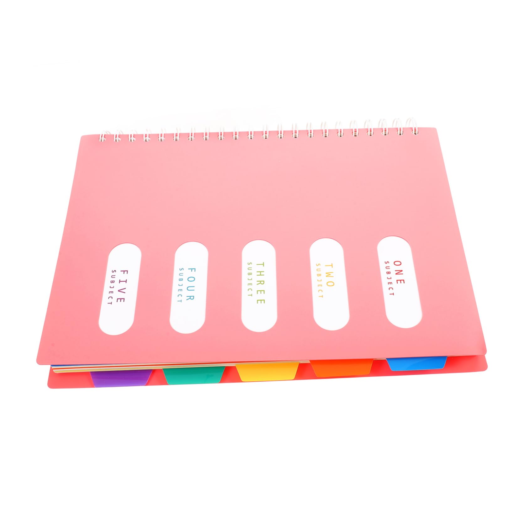 Carnet de Notes Spirale Bloc-notes Carnet à Onglets Cahier de Travail Polyvalent