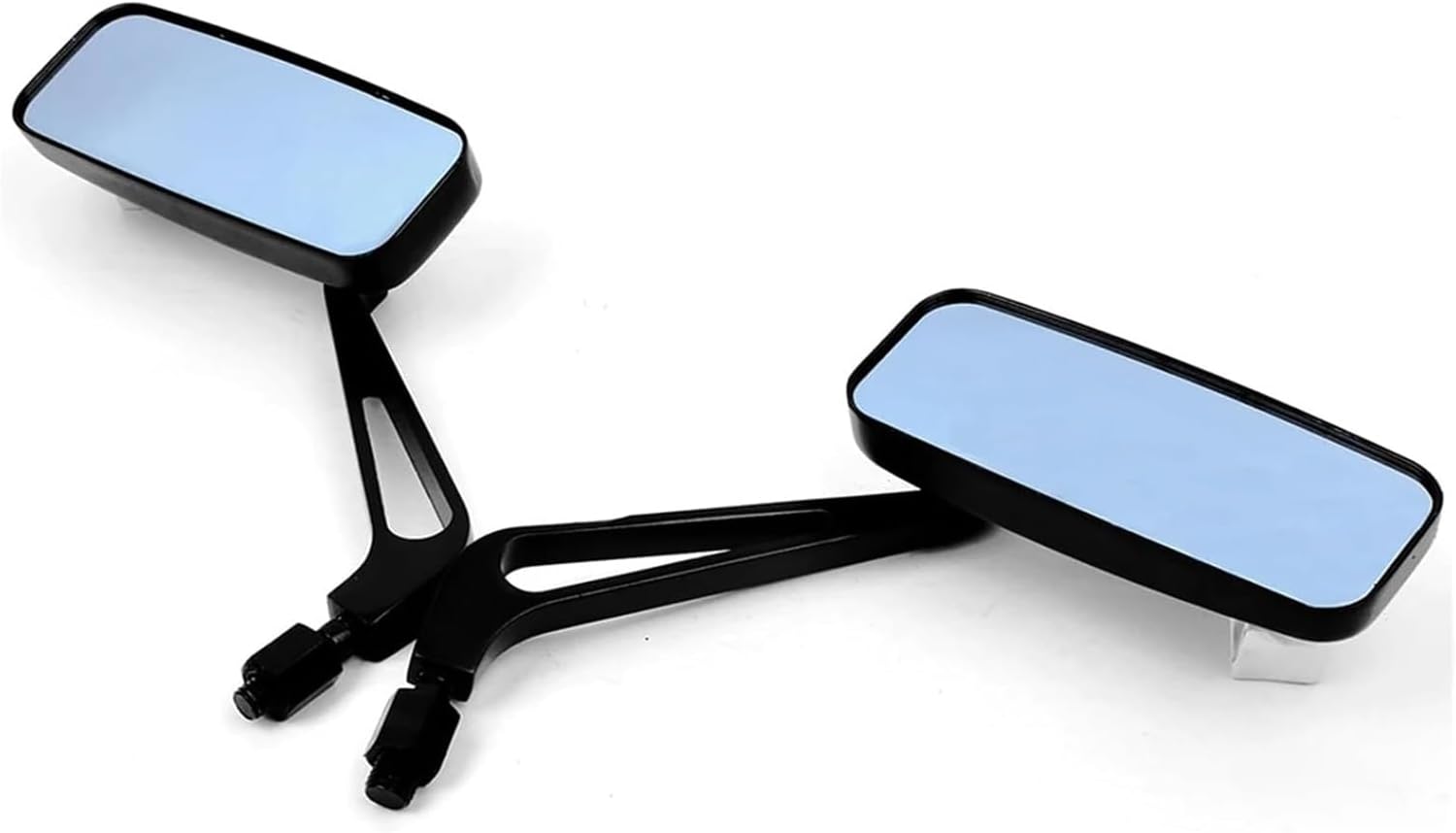 Universal 8mm 10mm Motorcycle Rear View Side Mirrors Compatible with Street Sports Bike Chopper Cruiser