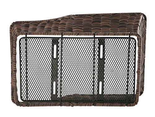LTJ 030017 HR Fahrradkorb Kunststoff Rattan Gepäckträgerkorb