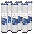 Aquaboon 5 Micron 20 x 4.5 Whole House Water Filter Replacement Cartridge Anti-Scale for 1-Stage Water Filtration System 6 Pack