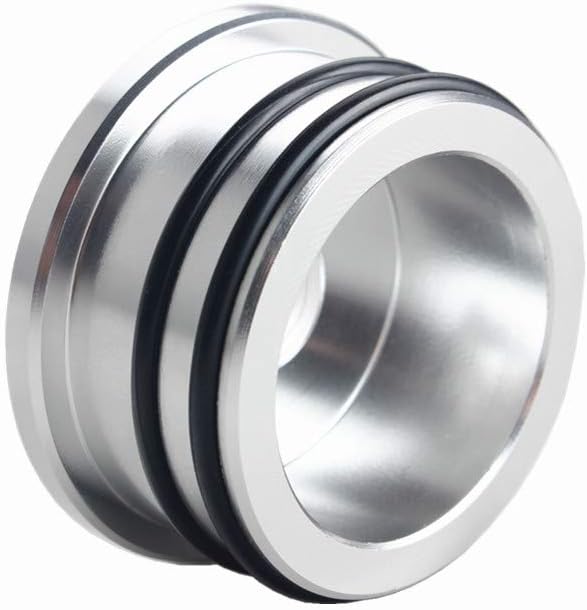 Dewhel Billet Turbo Resonator Plug Cover Cap For Chevy 2004.5-2010 Duramax Diesel LBZ LLY LMM (Silver)