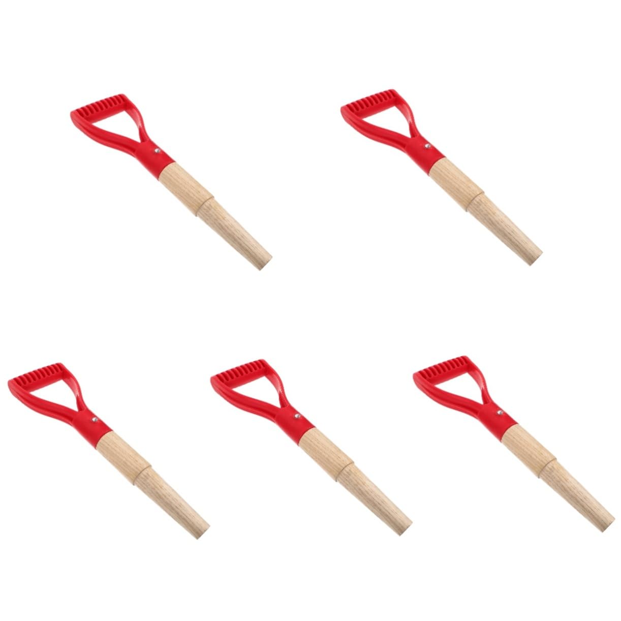 YARNOW 5 Pz manico per pala da giardino Impugnatura ergonomica per maniglie di collegamento pala manico lungo manico della forchetta da giardino sostituzione per scavare plastica