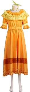 Unisex Bruno Cosplay Costume Adult Mirabel Dress Isabela Madrigal Dress Princess Dress Outfits for Women Girls