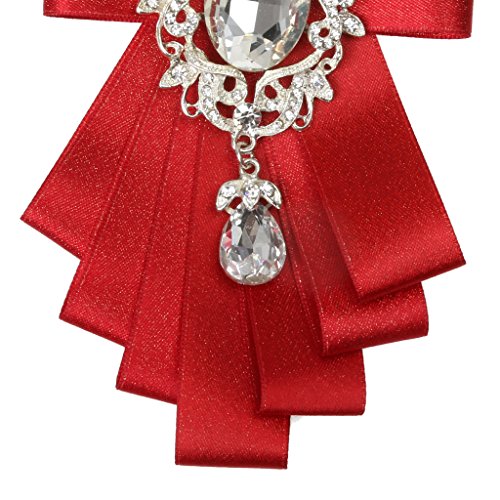 F Fityle Noivo Formal Gravata Borboleta - Vermelho