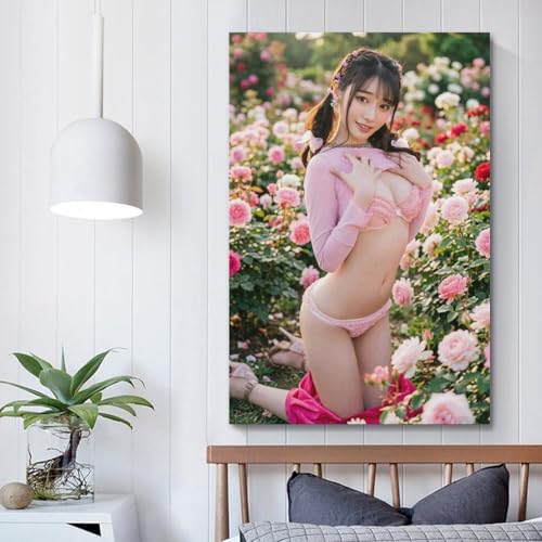 河北彩花ポスターモダン スタイル ベッドルーム装飾ホーム アート作品壁画キャンバス08x12inch(20x30cm) [5]