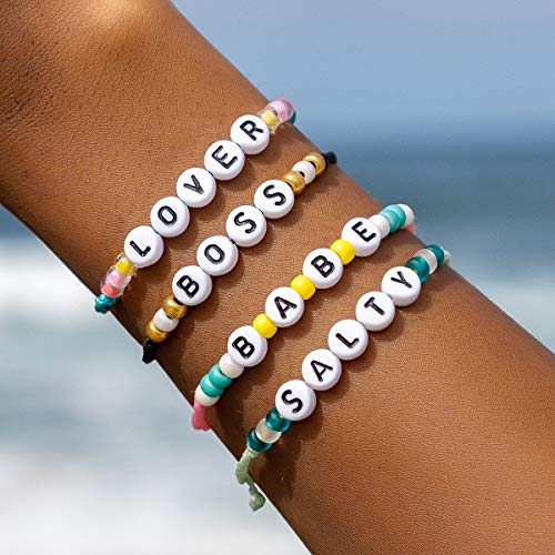 Pura Vida Lover Alphabet Beed Bracelet3