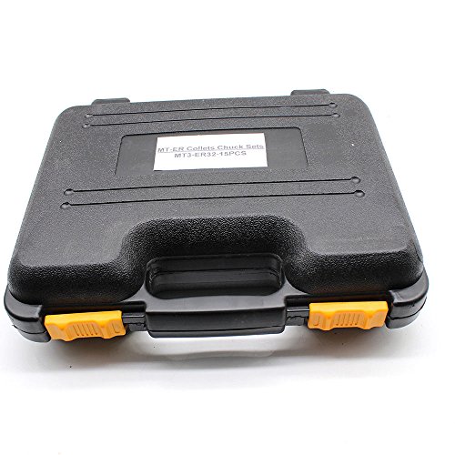 15 Pcs Precision Mt3 Er32 Collet Set Shank Chuck+Spanner With Box For Milling Machine & Storage Box #TOP4