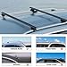 COWVIE 47 Inch Aluminum Roof Rack Cross Bars for Raised Side Rails, Adjustable Cargo Bars, Hold 165 LBS, Black