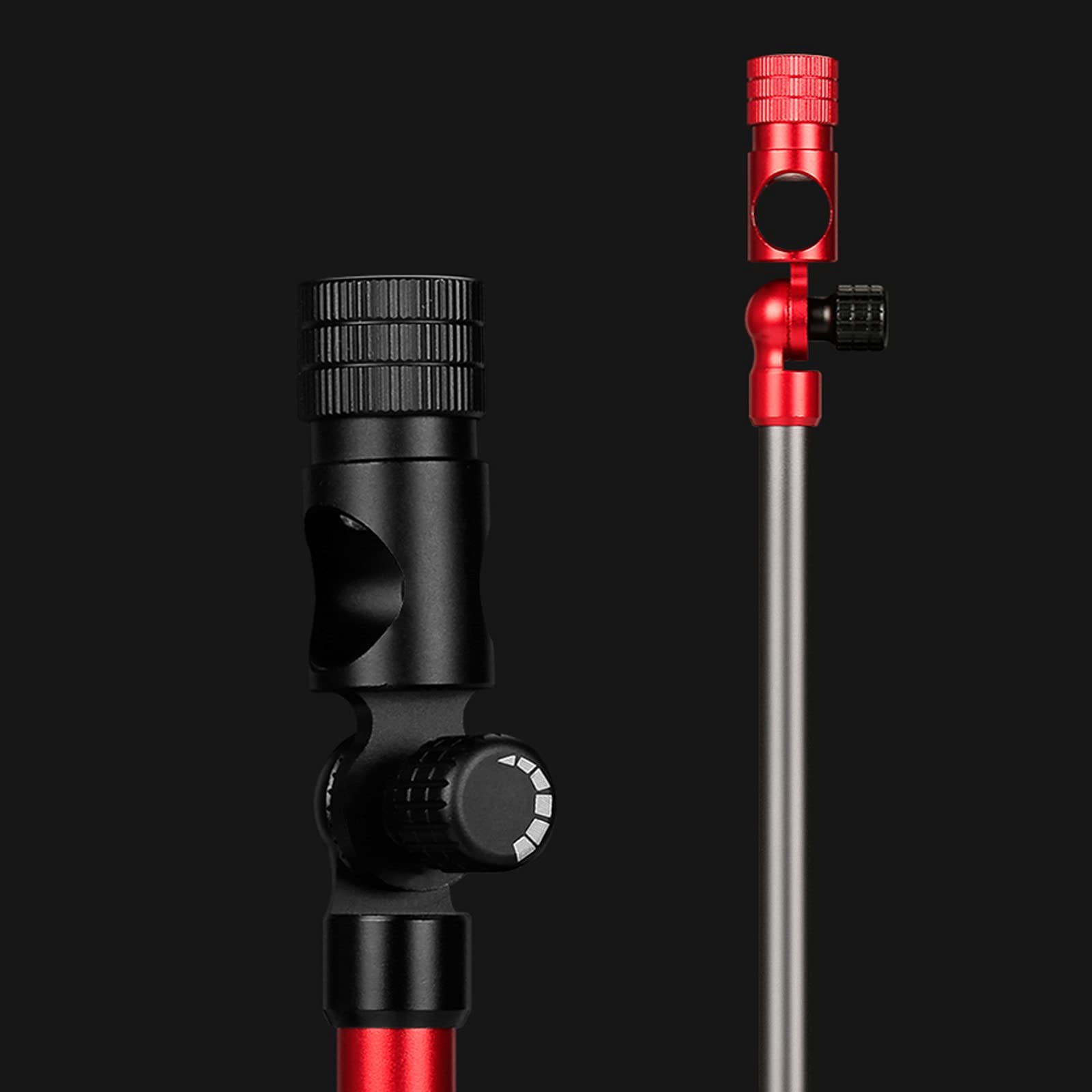 Uchwyt na wędkę wędkarską z zaworem szybkoprętowym Uchwyt na pistolet pistoletowy Stop Aluminium Plug-in Ground Duża Królewska bateria wędkarska Uchwyt na wędkę ( Kolor: czerwony)