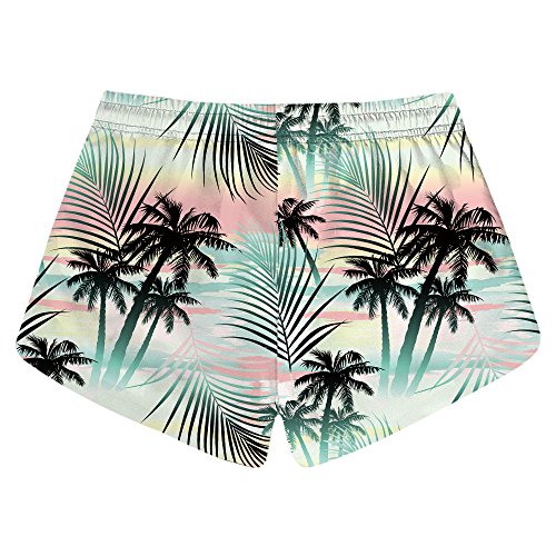 Honeystore Women's Casual Swim Trunks Quick Dry Print Boardshort Beach Shorts2