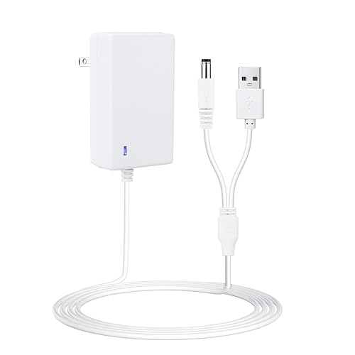 Cable de alimentación para columpio de bebé para Ingenuity InLighten, Simple Comfort y Swing'n Go, cable de carga 2 en 1 con enchufe USB A y CC,