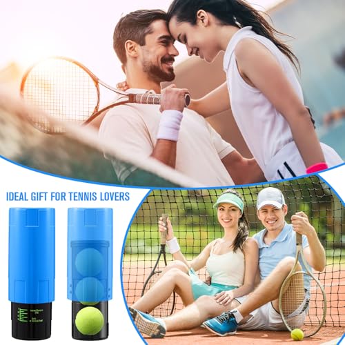 Image of Soulchen Tennis Ball Pressurizer - Tennis Ball Storage Canister Holds 3 Balls Under 14 Psi Pressure, Reusable Stuff for Bounce Retention, Lightweight & Durable