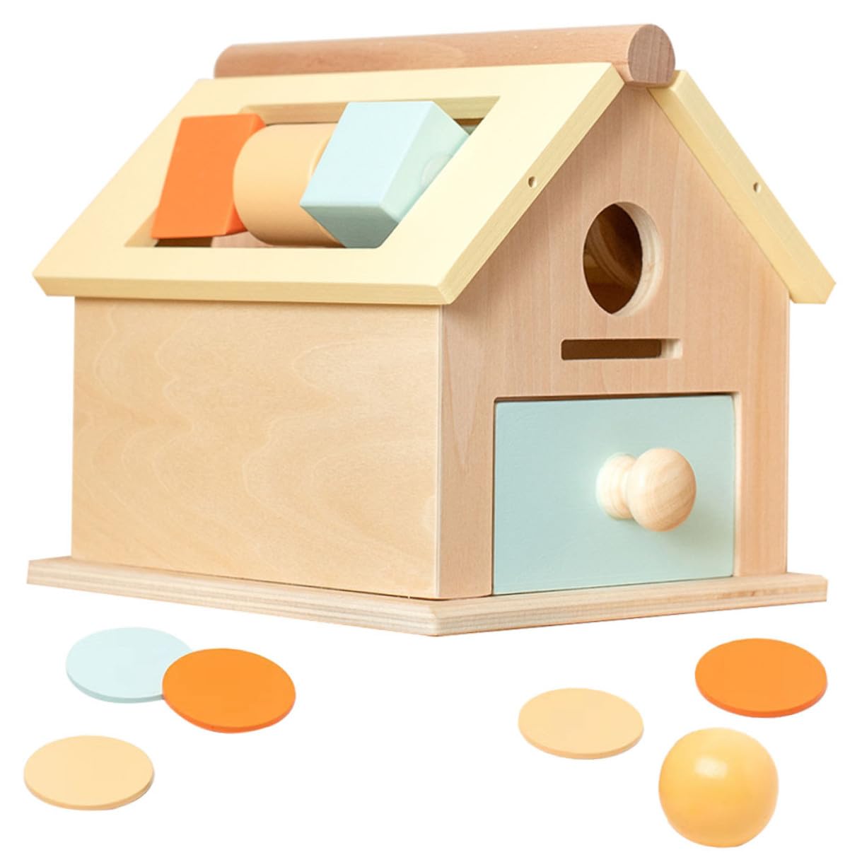 ORFOFE Juguete Sensorial para Niños Pequeños de Madera, 1 Set