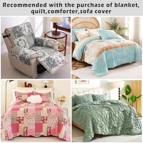 Cmfshape Oversized King Quilt Set Bedspread 128x120-Beige California King Quilts 3 PCS-Lightweight Quilted Bedding Extra Large-Paisley Pattern Coverlet for All Season Bohemian by Cmfshape - Used condition - Image 9