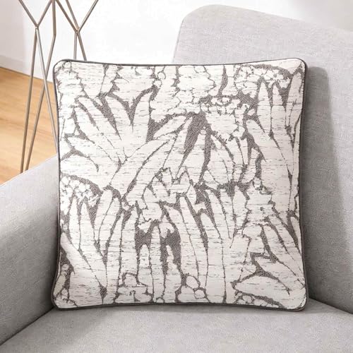 Housses d'oreiller gris clair 50x50 cm de style ferme rustique